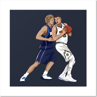Dirk vs Jokic Posters and Art